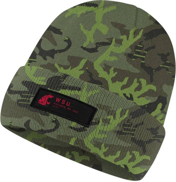 Nike Men's Washington State Cougars Camo Military Appreciation Cuffed Knit Beanie product image