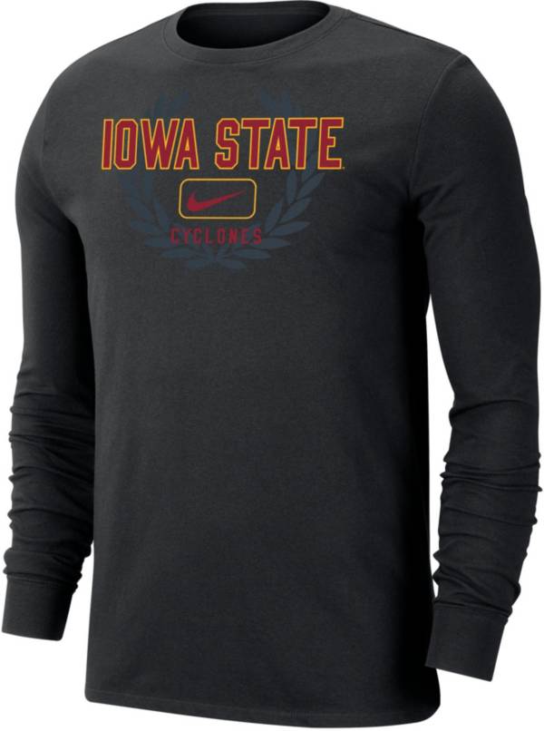 Nike Men's Iowa State Cyclones Black Dri-FIT Cotton Name Drop Long Sleeve T-Shirt product image