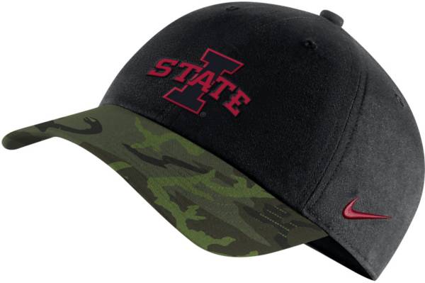 Nike Men's Iowa State Cyclones Black/Camo Military Appreciation Legacy91 Adjustable Hat product image
