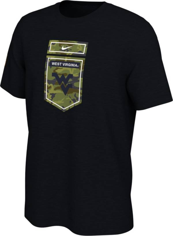 Nike Men's West Virginia Mountaineers Black/Camo Veterans Day T-Shirt product image