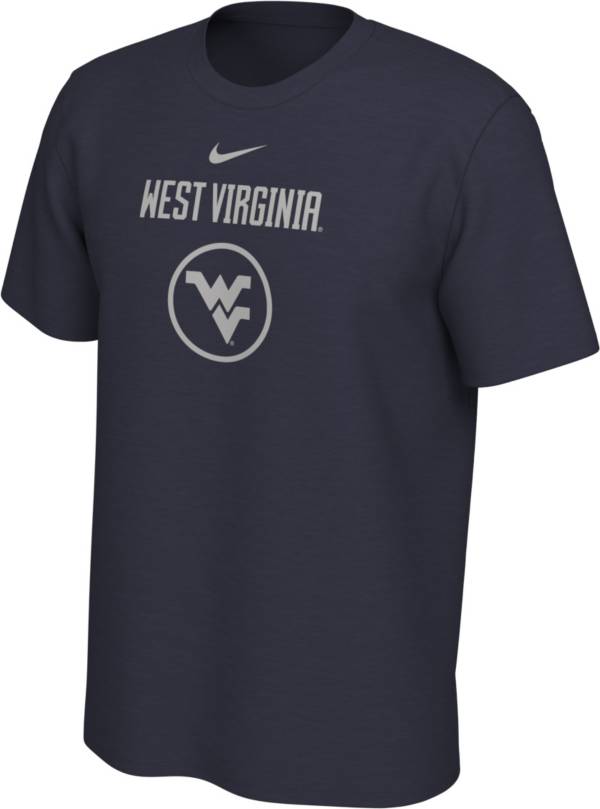 Nike Men's West Virginia Mountaineers Blue Dri-FIT Team Issue Basketball T-Shirt product image