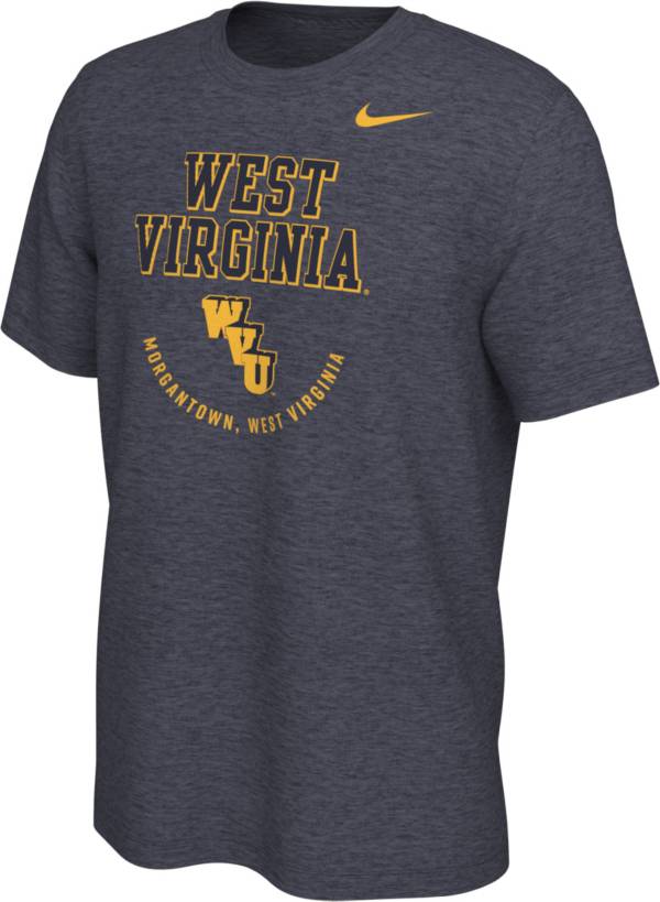 Nike Men's West Virginia Mountaineers Blue Dri-FIT Graphic Tri-Blend T-Shirt product image
