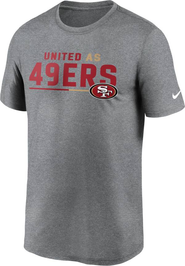 Nike Men's San Francisco 49ers United Grey T-Shirt product image