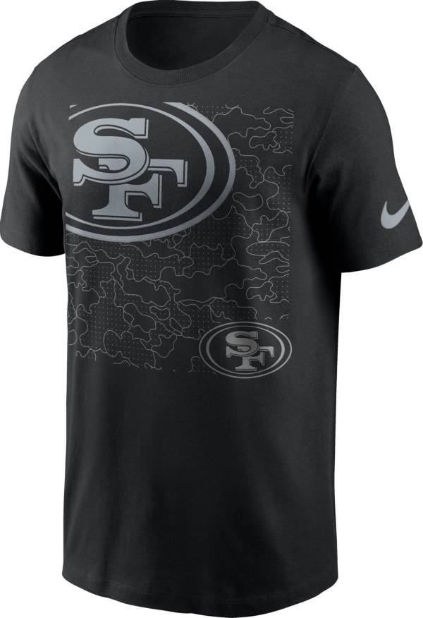 Nike Men's San Francisco 49ers Reflective Black T-Shirt product image