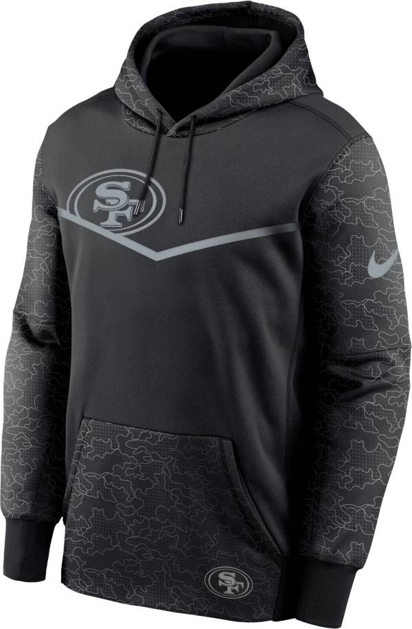 Nike Men's San Francisco 49ers Reflective Black Therma-FIT Hoodie product image