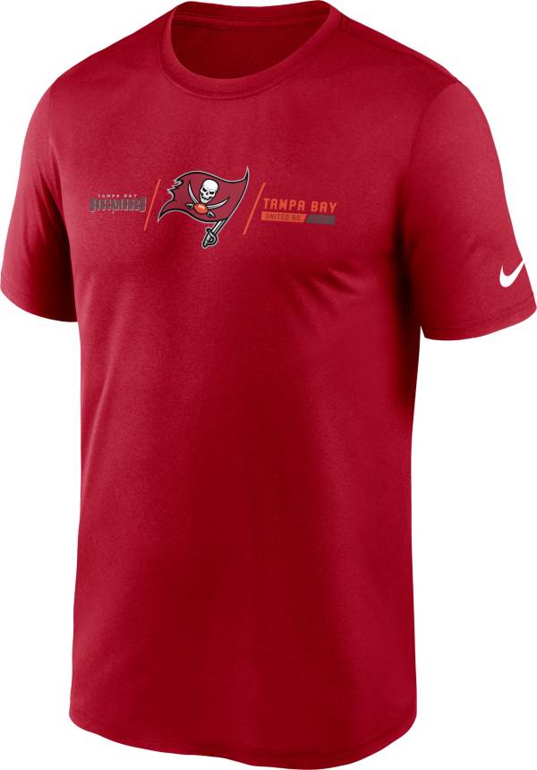 Nike Men's Tampa Bay Buccaneers Horizontal Lockup Red T-Shirt product image