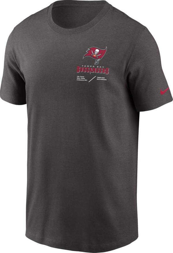 Nike Men's Tampa Bay Buccaneers Sideline Team Issue Pewter T-Shirt product image