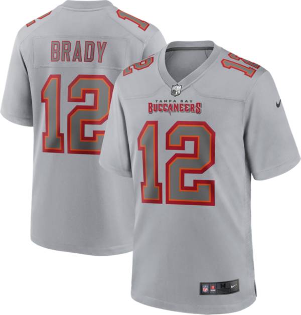 Nike Men's Tampa Bay Buccaneers Tom Brady #12 Atmosphere Grey Game Jersey