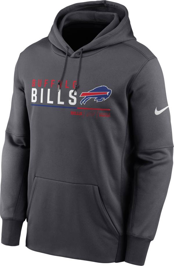 Nike Men's Buffalo Bills Split Name Pullover Hoodie - Anthracite - XXL Each