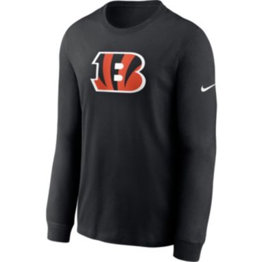 sorry, Nike Men's Cincinnati Bengals Logo Black Long Sleeve T-Shirt is currently out of stock
