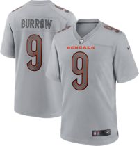 Men's Cincinnati Bengals #9 Joe Burrow White Nike White Shadow