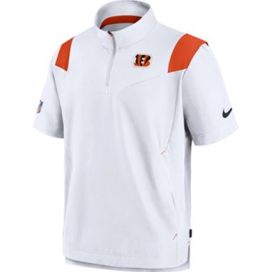 sorry, Nike Men's Cincinnati Bengals Sideline Coaches Short Sleeve White Jacket is currently out of stock