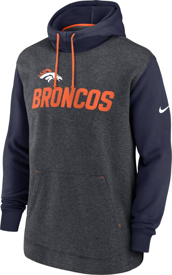 Nike Men's Denver Broncos 2-Tone Grey Surrey Hoodie product image