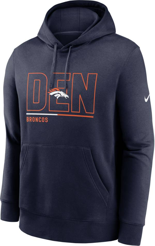 Nike Men's Denver Broncos City Code Club Navy Hoodie product image