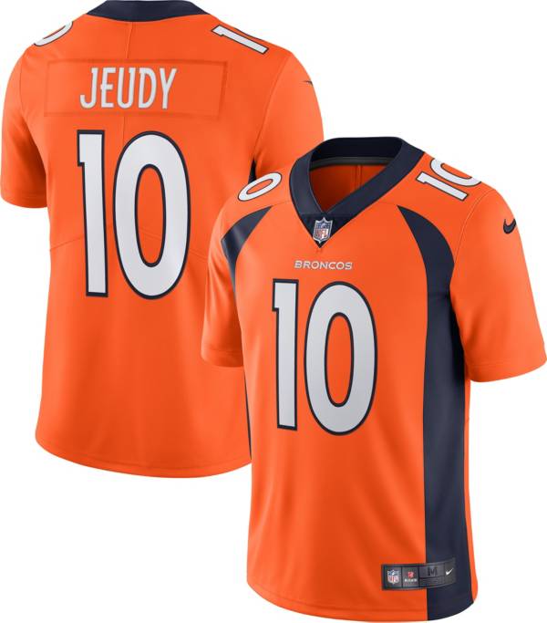 Nike Men's Denver Broncos Jerry Jeudy #10 Alternate Orange Game Jersey