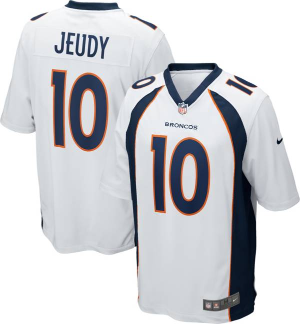 Nike Men's Denver Broncos Jerry Jeudy #10 White Game Jersey product image