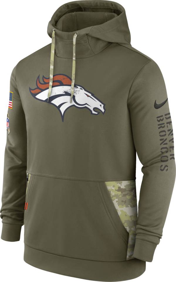 Nike Men's Denver Broncos Salute to Service Olive Therma-FIT Hoodie product image