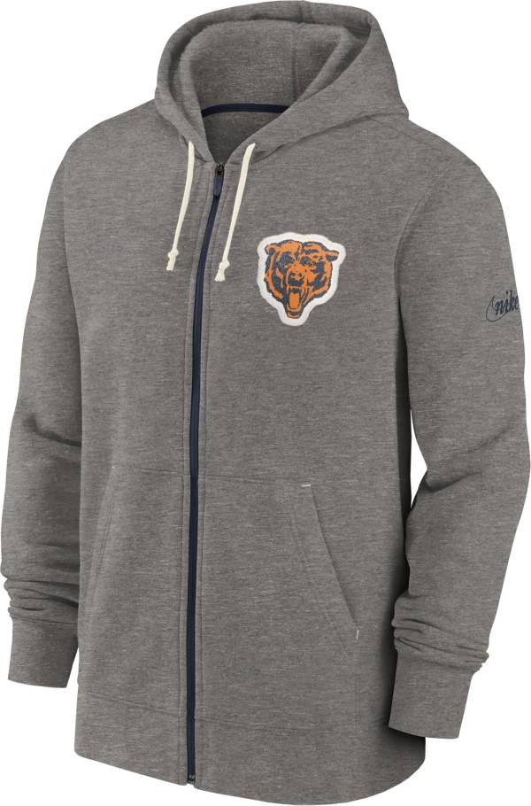 Nike Men's Chicago Bears Historic Grey Full-Zip Hoodie product image