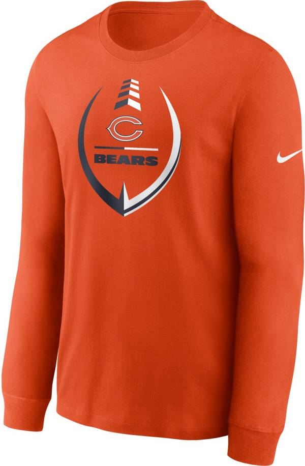 Nike Men's Chicago Bears Legend Icon Orange Long Sleeve T-Shirt product image