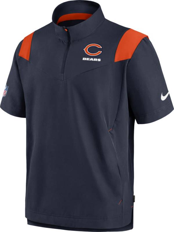 Nike Men's Chicago Bears Sideline Coaches Short Sleeve Navy Jacket product image