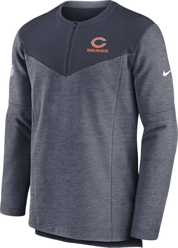 Nike Men's Chicago Bears Sideline Lockup Half-Zip Navy Jacket product image