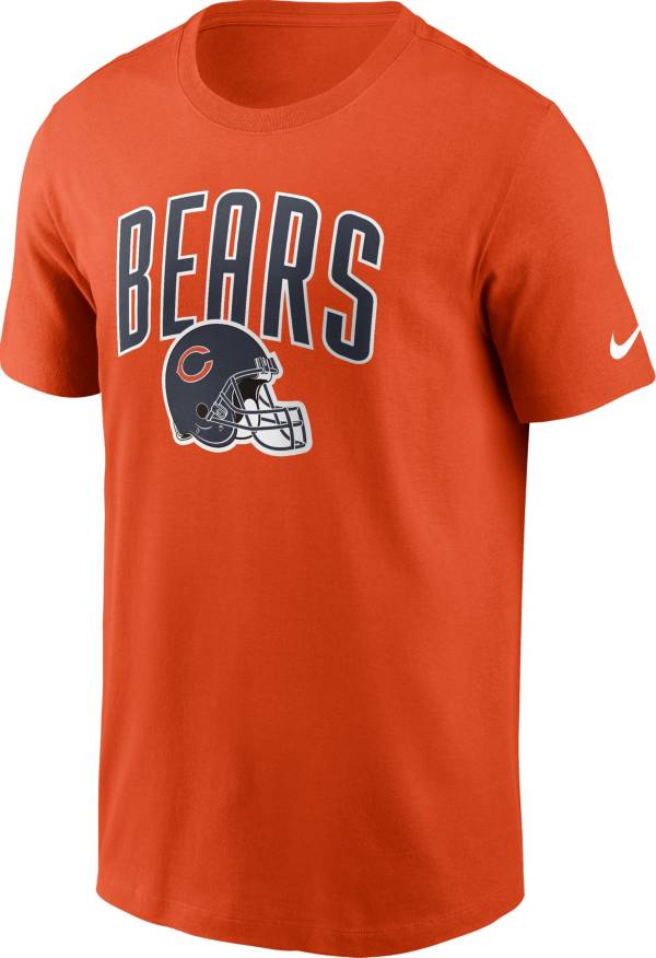 Mens NFL Team Apparel CHICAGO BEARS Football Polo Golf Shirt ORANGE –