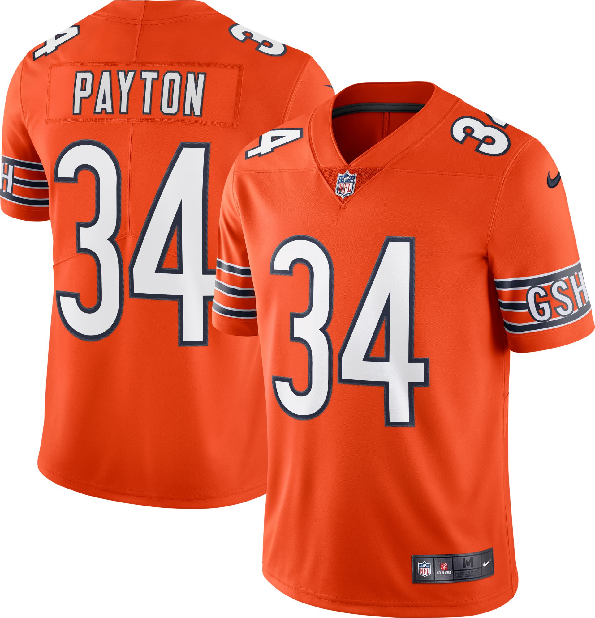 Nike Chicago Bears No34 Walter Payton Olive/Gold Youth Stitched NFL Limited 2017 Salute to Service Jersey