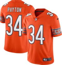 Men's Mitchell & Ness Walter Payton Black Chicago Bears Retired Player Name & Number Mesh Top