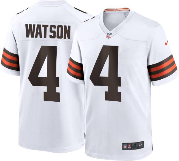Men's Nike White Cleveland Browns Custom Game Jersey