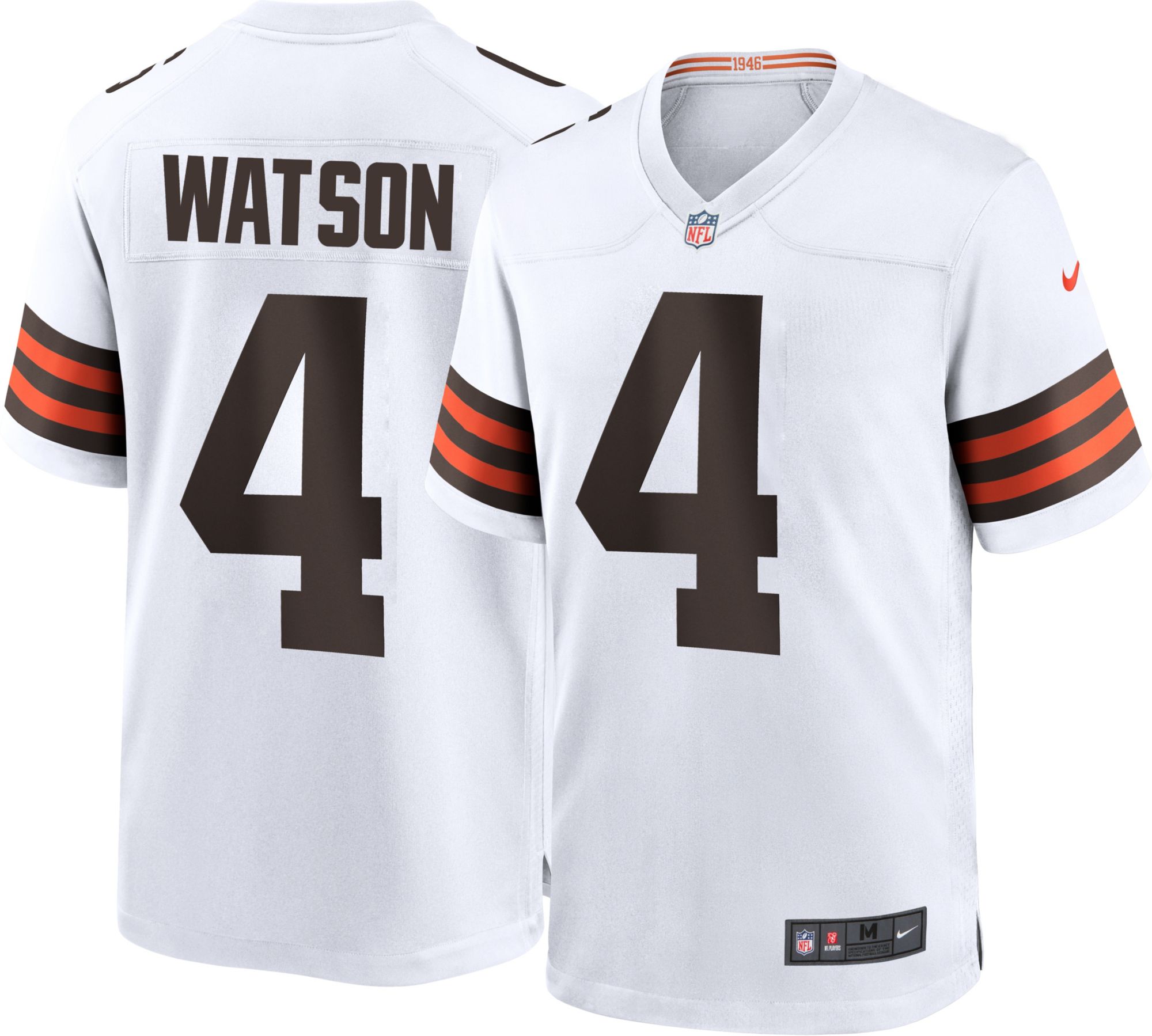 Nike Men's Cleveland Browns Deshaun Watson #4 Alternate White Game Jersey