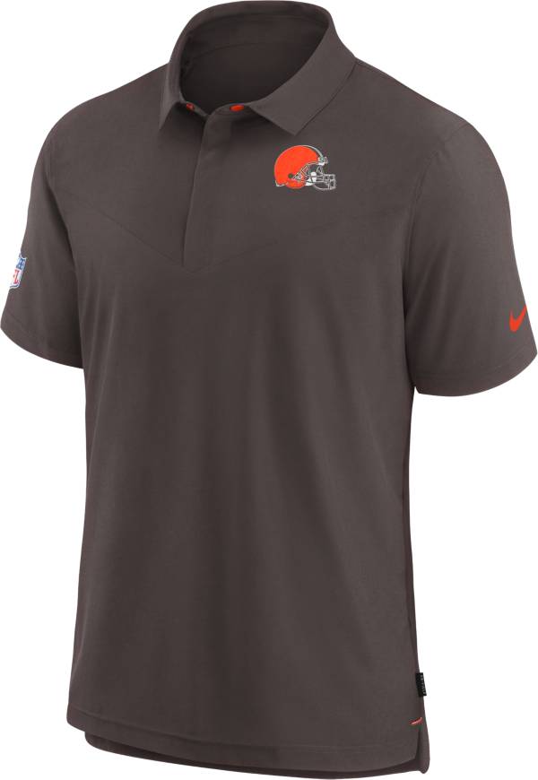 Nike Men's Cleveland Browns Sideline Coaches Brown Polo product image