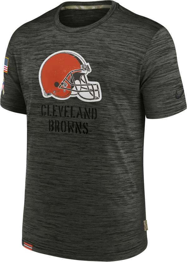 Nike Men's Cleveland Browns Salute to Service Olive Velocity T-Shirt product image