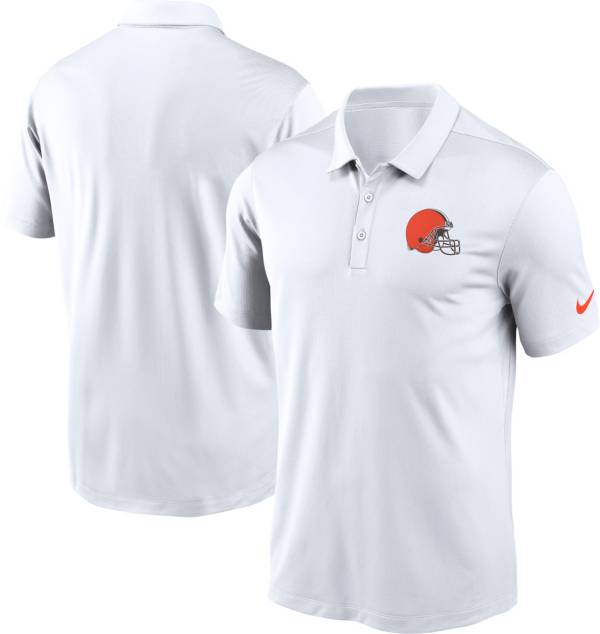 Cleveland Browns Antigua Esteem Polo - Heathered Orange/White