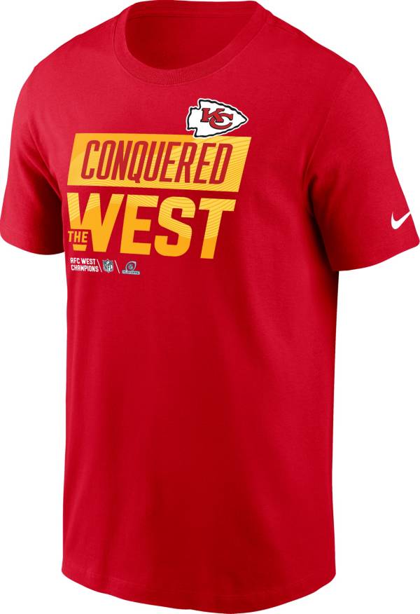 Nike Men's Kansas City Chiefs AFC West Division Champions Locker Room Red T-Shirt product image