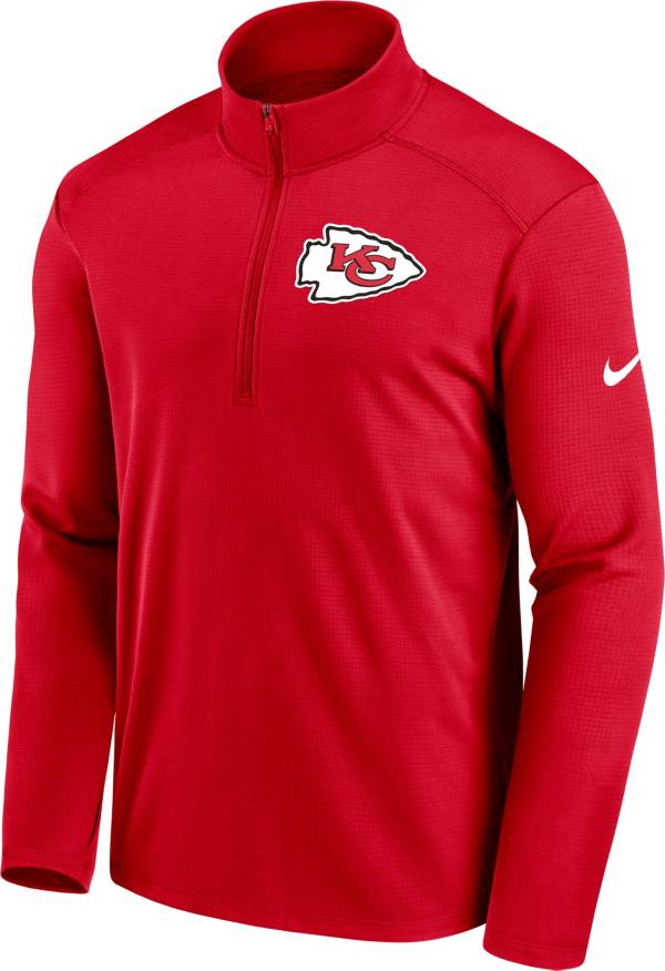 Nike Men's Kansas City Chiefs Logo Pacer Red Half-Zip Pullover product image