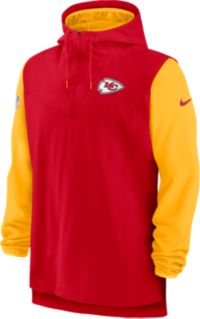 Men's Nike Red/Gold Kansas City Chiefs Sideline Player Quarter-Zip Hoodie Size: Small