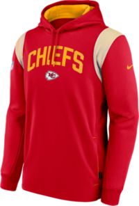 Nike Men's Red, Gold-Tone Kansas City Chiefs Colorblock Performance  Pullover Hoodie