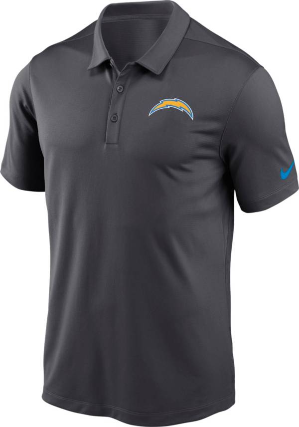 Nike Men's Los Angeles Chargers Franchise Anthracite Polo