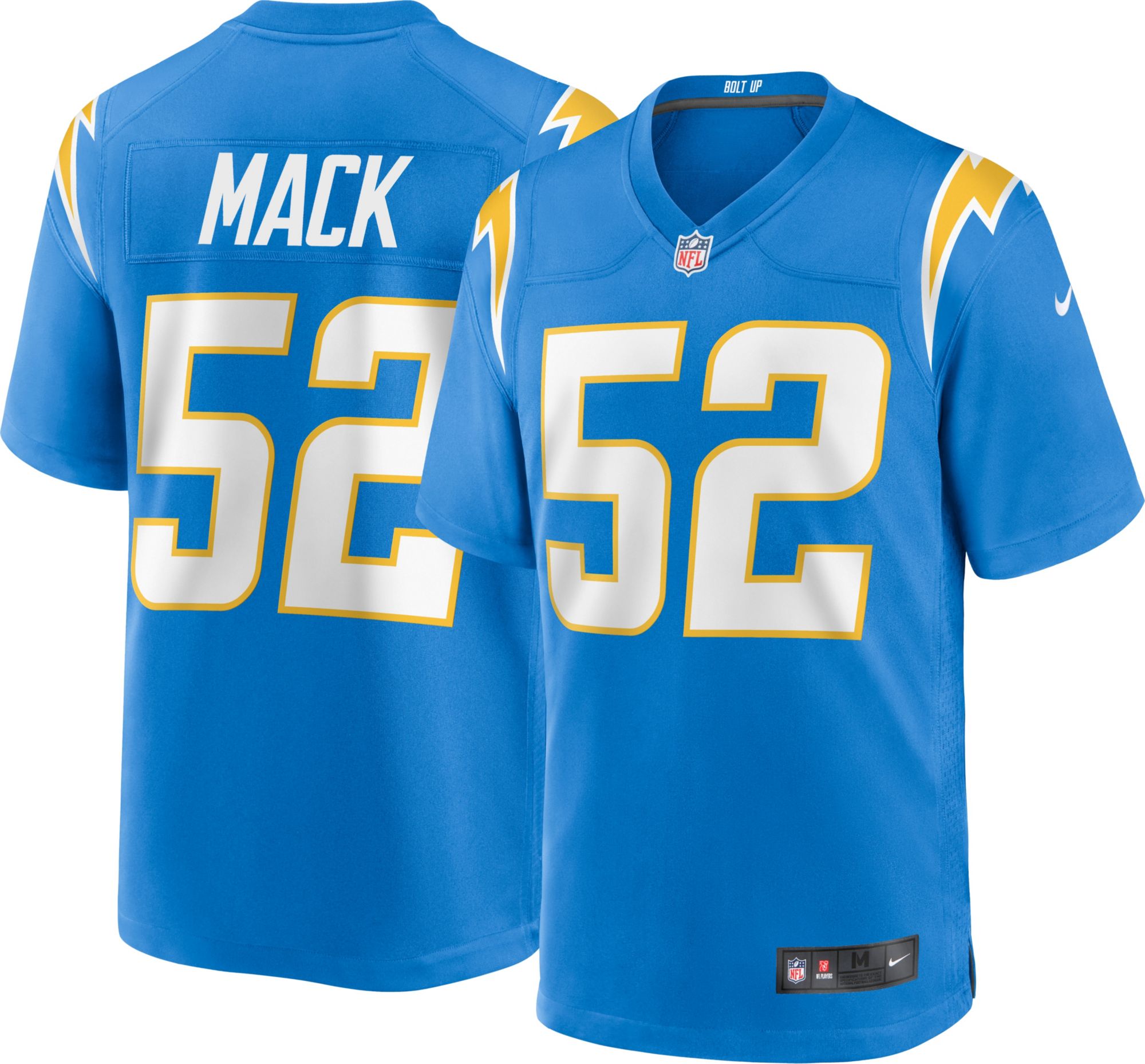 Nike Men's Los Angeles Chargers Khalil Mack #52 Blue Game Jersey product image