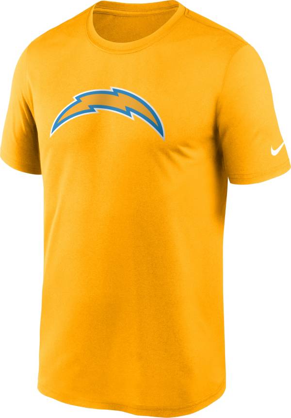 Nike Men's Los Angeles Chargers Legend Logo T-Shirt - Gold - M (Medium)