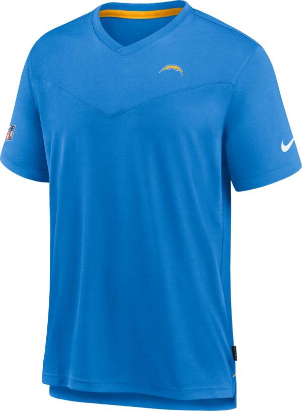 Nike Men's Los Angeles Chargers Sideline Coaches Blue T-Shirt product image