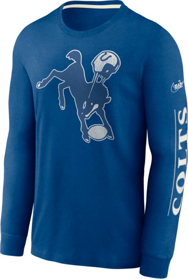 Nike Men's Indianapolis Colts Historic Long Sleeve Blue T-Shirt product image