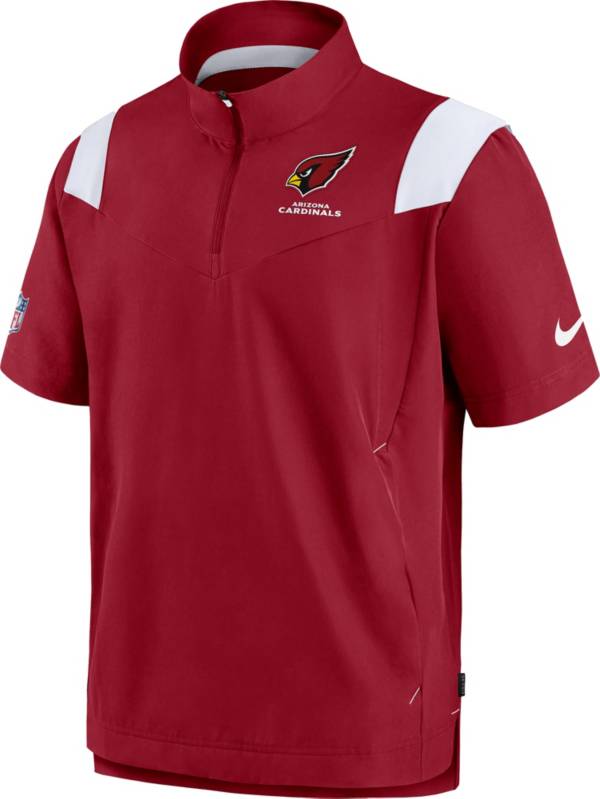 Nike Men's Arizona Cardinals Sideline Coaches Short Sleeve Red Jacket product image