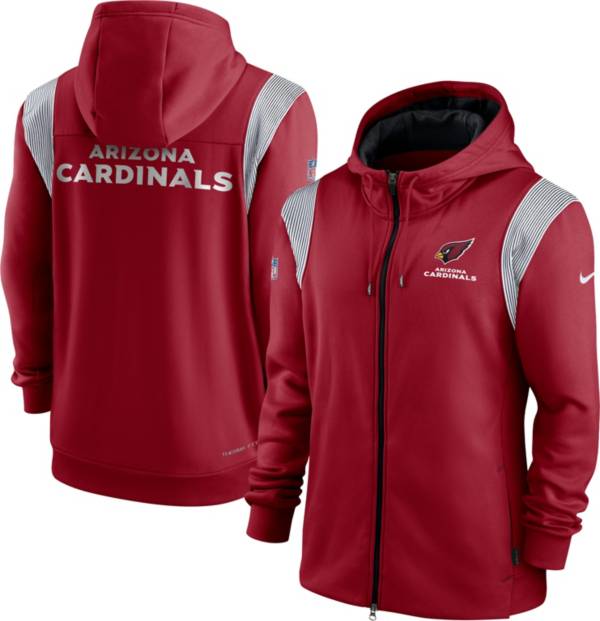Nike Men's Arizona Cardinals Sideline Therma-FIT Full-Zip Red Hoodie product image