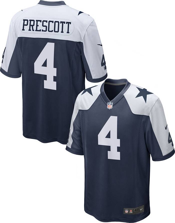 Nike Men's Dallas Cowboys Dak Prescott #4 Navy Alternate Game Jersey