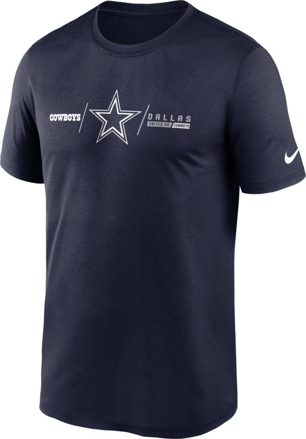 Nike Men's Dallas Cowboys Horizontal Lockup Navy T-Shirt product image