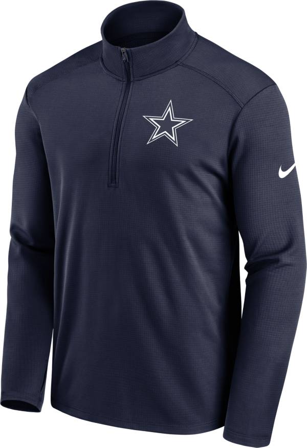 Nike Men's Dallas Cowboys Logo Pacer Navy Half-Zip Pullover product image