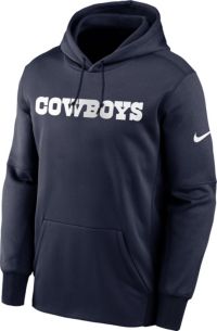 Nike Men s Dallas Cowboys Wordmark Therma FIT Navy Pullover
