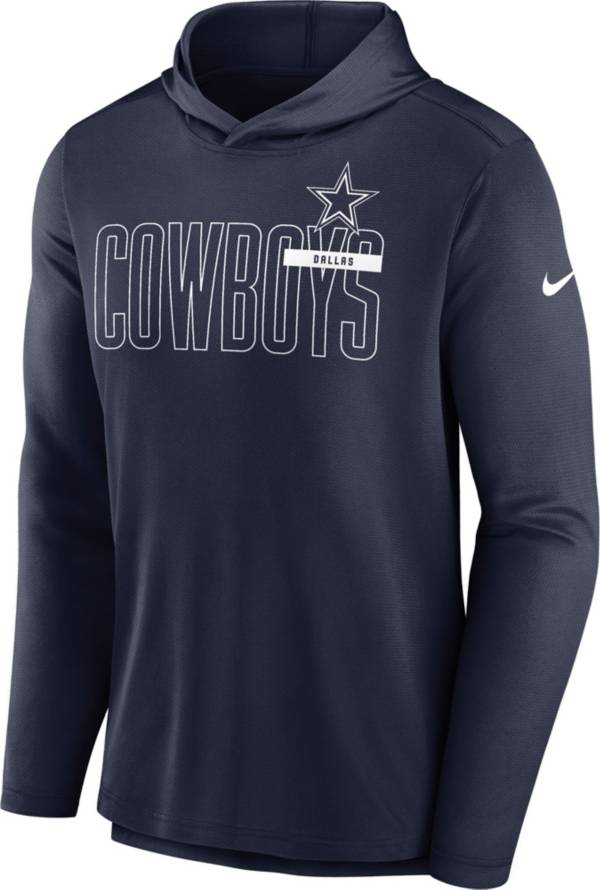 Nike Men's Dallas Cowboys Long Sleeve Navy Hooded Top product image