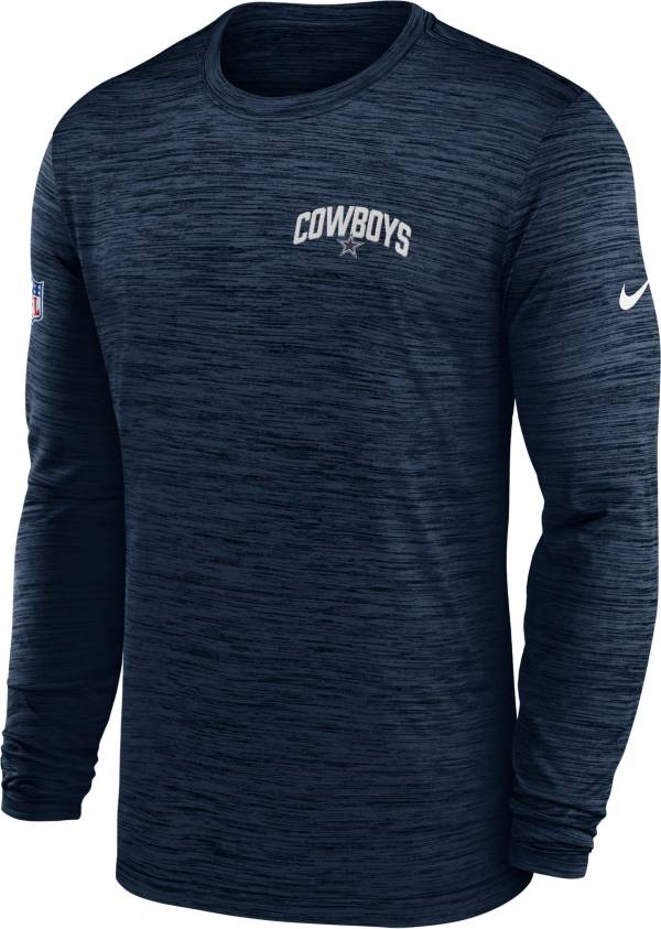 Nike Men's Dallas Cowboys Sideline Legend Velocity Navy Long Sleeve T-Shirt product image